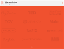 Tablet Screenshot of albertsondesign.com